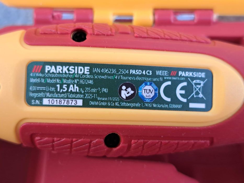 PARKSIDE Акумуляторна викрутка для електриків