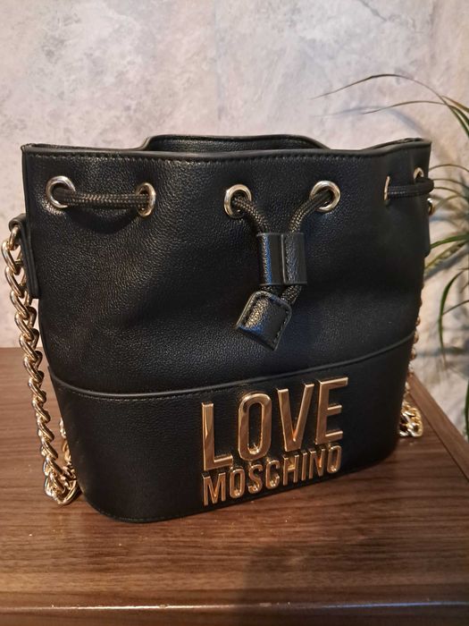 Torebka skórzana Love Moschino