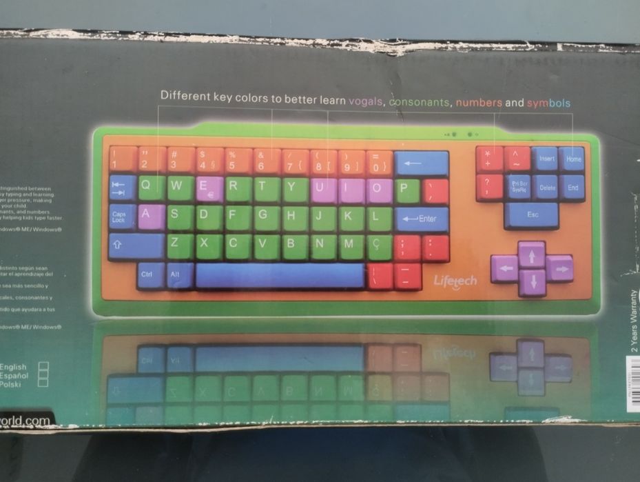 Teclado Infantil Lifetech USB Educativo – Funcional com Caixa Original