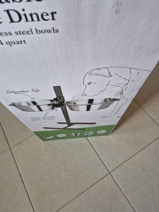 Comedouro duplo para cães