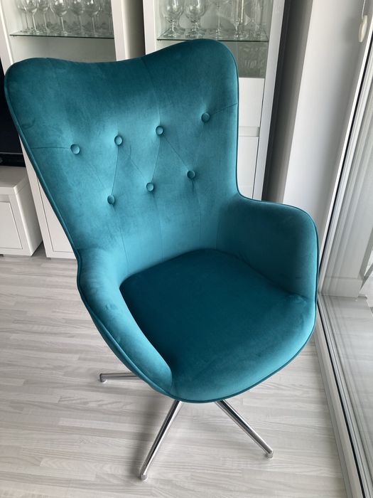 Fotel obrotowy, stan idealny + nowa poduszka