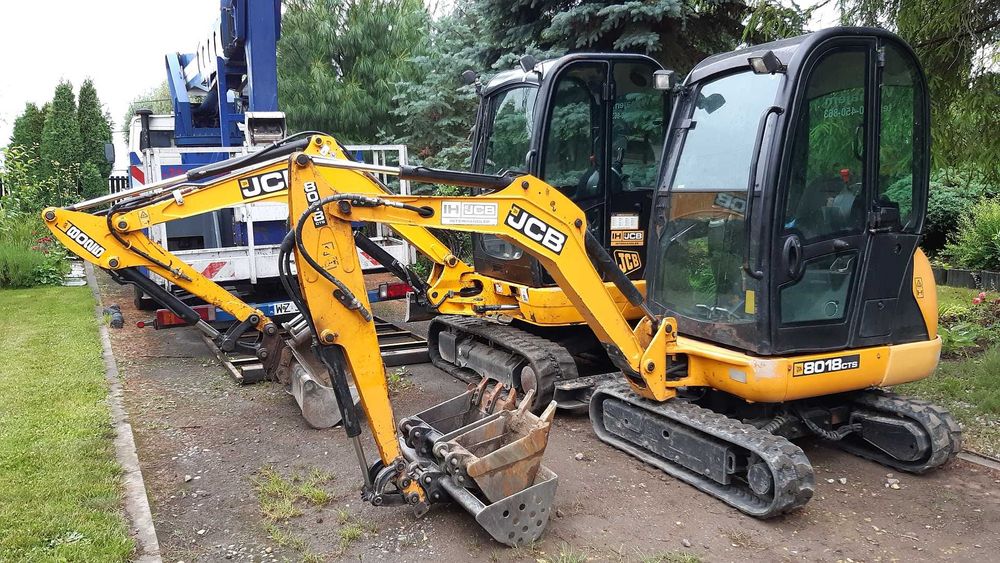 Minikoparka, 1,8t 2,8t Wynajem, Podnośniki Koszowe, Rębak, Sochaczew,