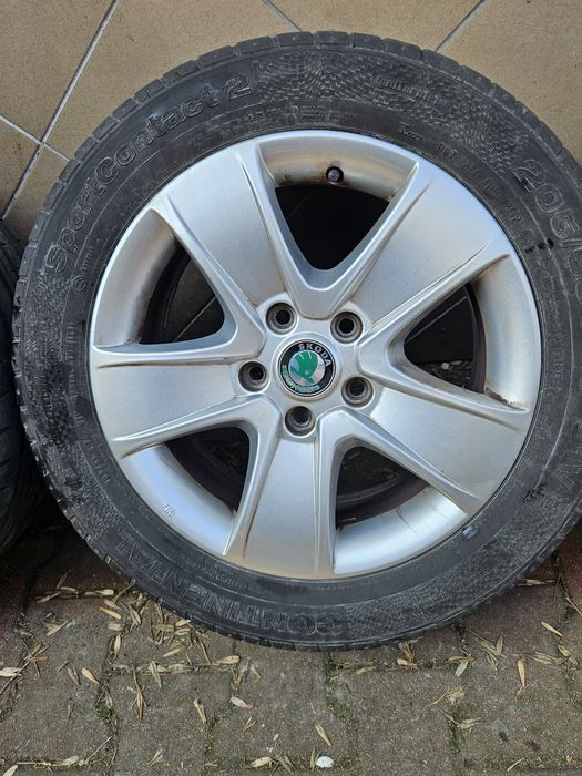 Oryginalne Felgi Aluminiowe 16" Skoda Octavia Vw Golf 5x112 ET50