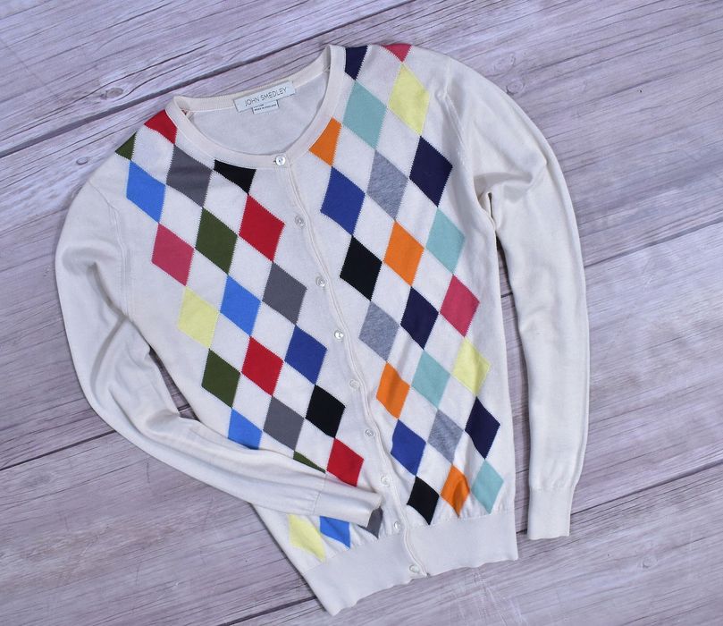John Smedley Sweter Damski Kardigan W Romby / M