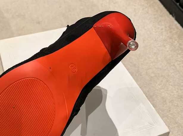 Czarne botki obcas 10 cm