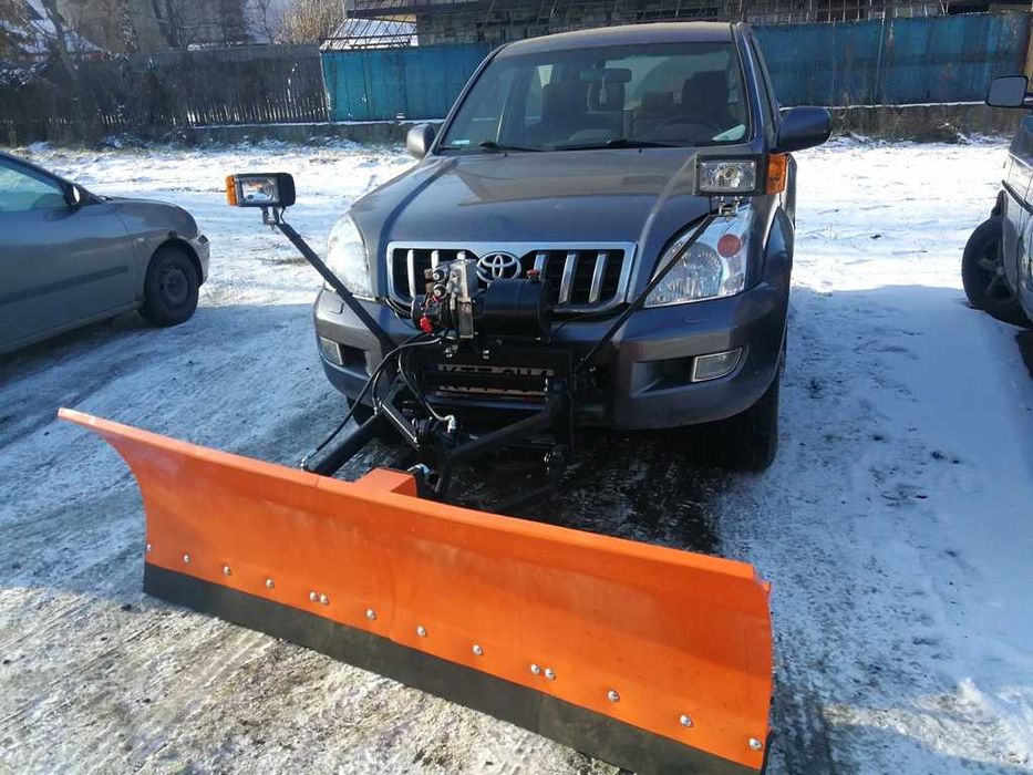 Pług śnieżny elektrohydraulika pełna opcja oświetlenie samochód pojazd