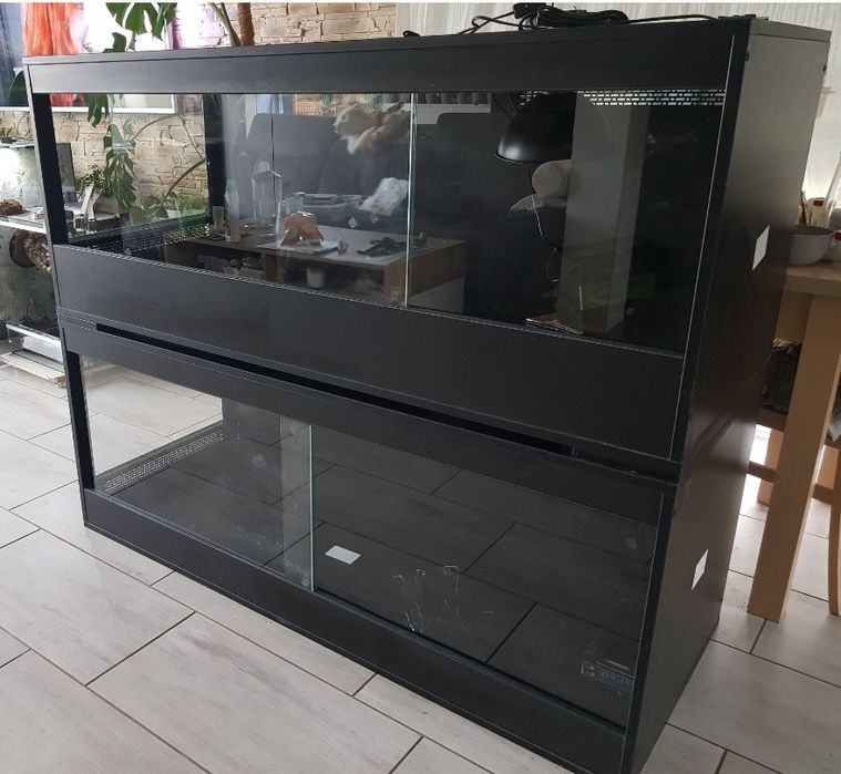 Terrarium z plyty meblowej puste lub z wystrojem