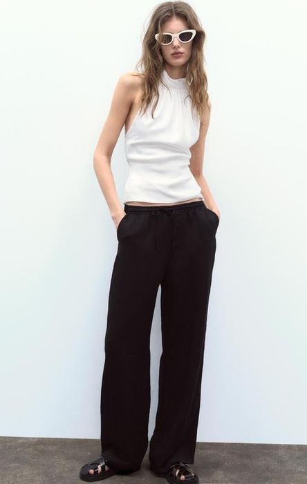 Чорні штани zara xs s