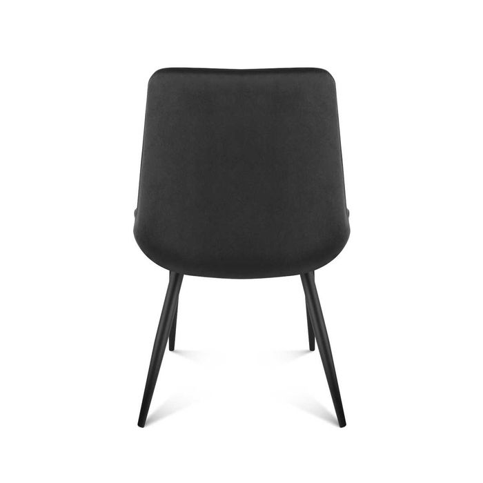 Krzesło welurowe do salonu eleganckie Prince 3.0 Czarne/Zielone