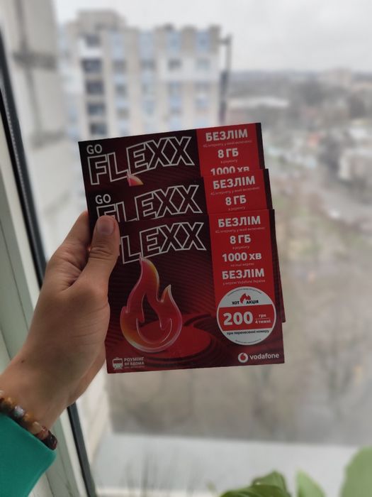 Vodafone Flex Go | Вигідний Тариф | Безліміт + Роумінг