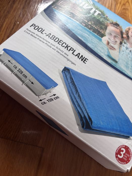 Plandeka na basen ogrodowy 228x159
