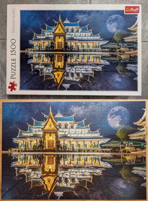 Puzzle 1000 - 1500 - zestaw - 9 kompletów