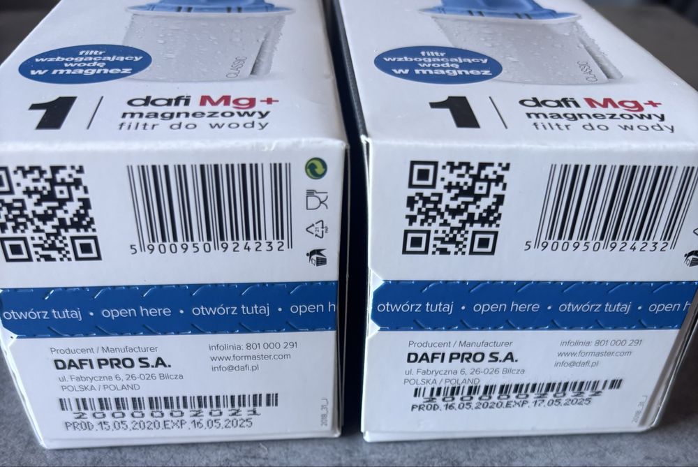 Wkłady magnezowe do dzbanka Dafi Brita 6 sztuk okrągłe