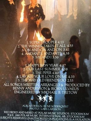 Vinil original Abba super trouper