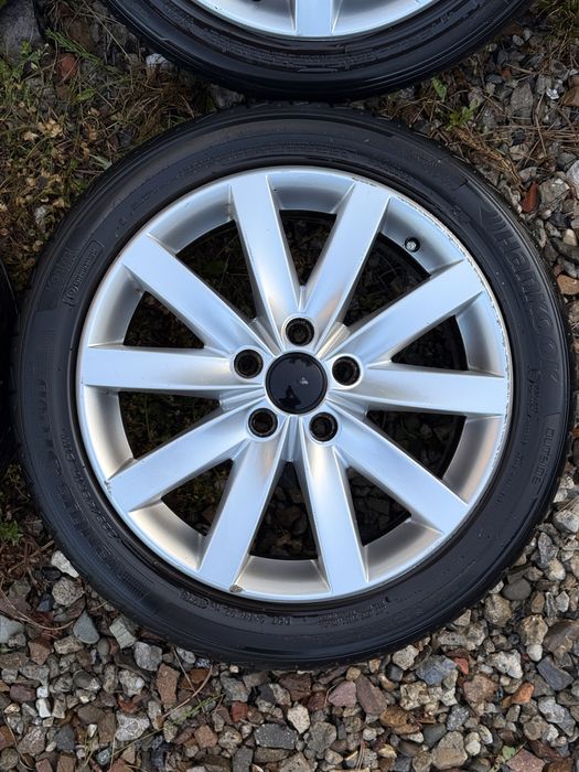 4x  Alufelgi VW 17” 5x112 5K0601025F + opony 225/45 R17 Golf V VI Passat B6