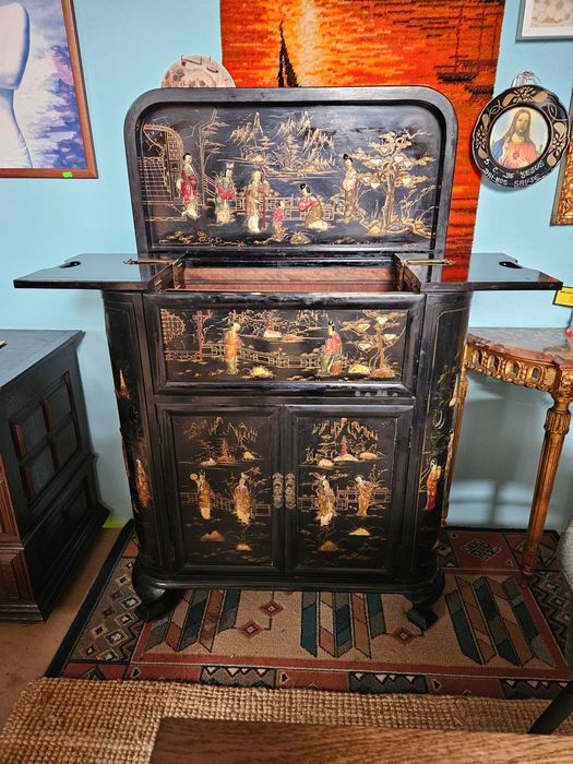 Magnifico móvel bar Oriental - óptimo estado geral