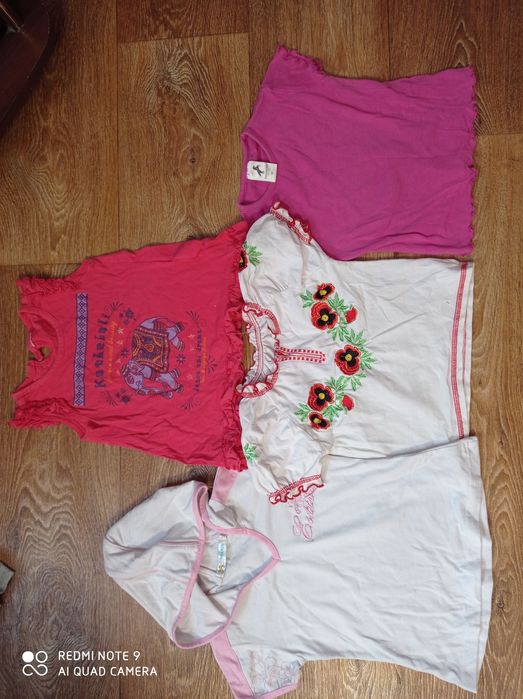 Кофты, футболки, вышиванка для девочек 25 штук