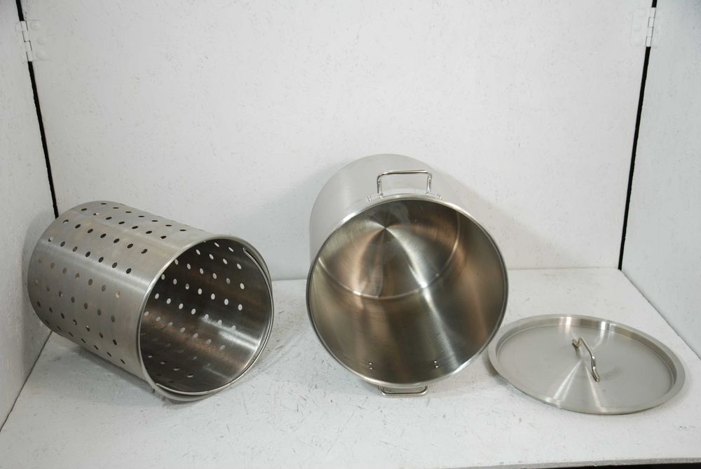 Garnek  ze stali nierdzewnej 34L z koszykiem