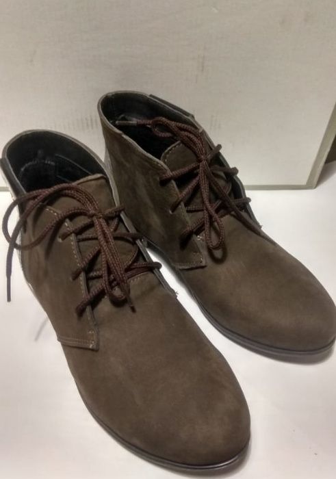 полусапоги женские, нубук