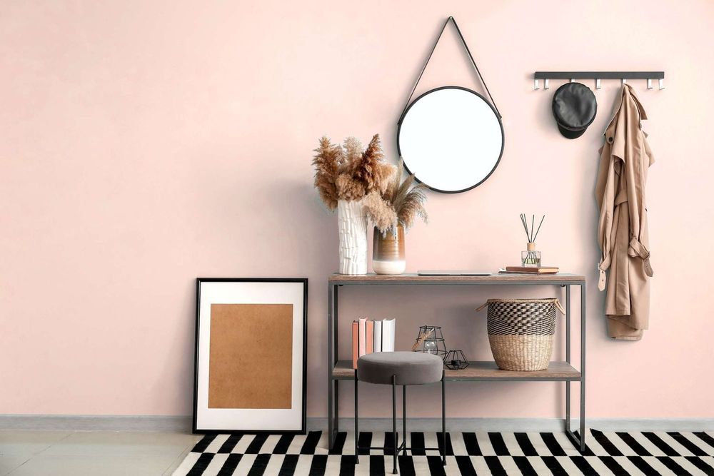 LUSTRO wiszące 50cm czarne loft skórzany pasek