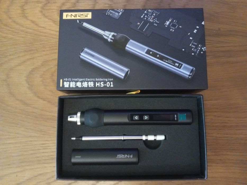 Паяльник професійний Fnirsi HS-01 Max 65 Вт/Type-C + футляр