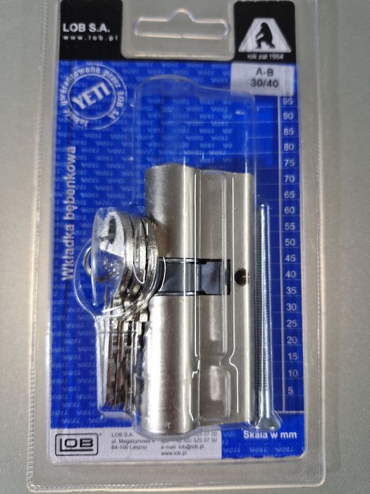 YETI LOB S.A. Wkładka Bębenkowa Nikiel A-B 30/40