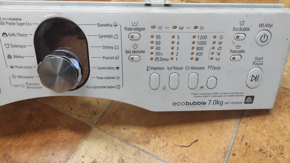 Rezerwacja Pralka Samsung panel frontowy
