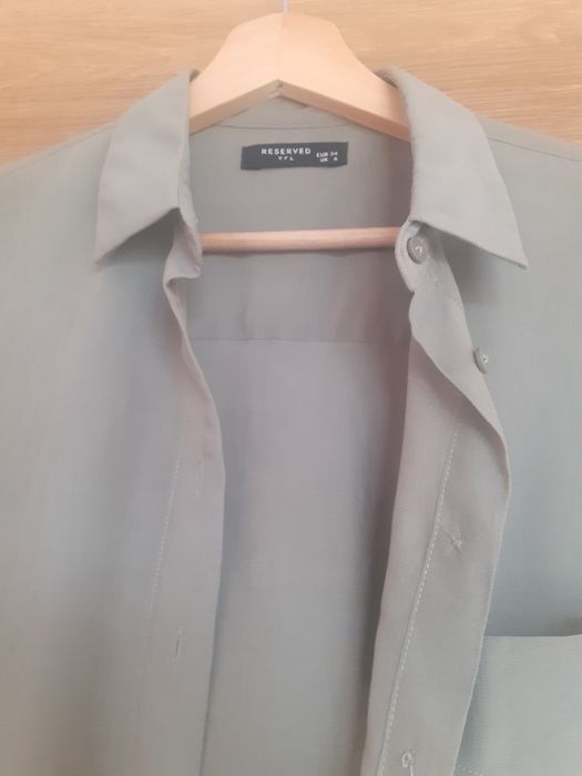 Koszula reserved 34 khaki wiskoza sliczna