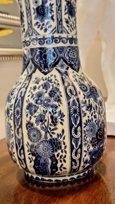 Duży wazon ceramiczny Delft – klasyczny, vintage, piękny wzór