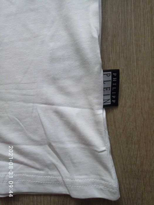 Футболка Philipp Plein Homme белого цвета, XXL р. 56-58, с черепом