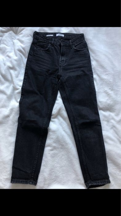 Spodnie dzinsy mom jeans czarny