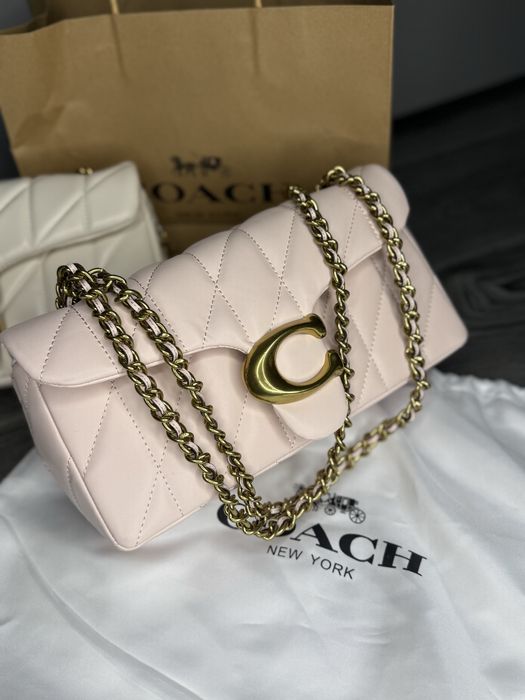 Сумка жіноча світла коач coach кроссбоди