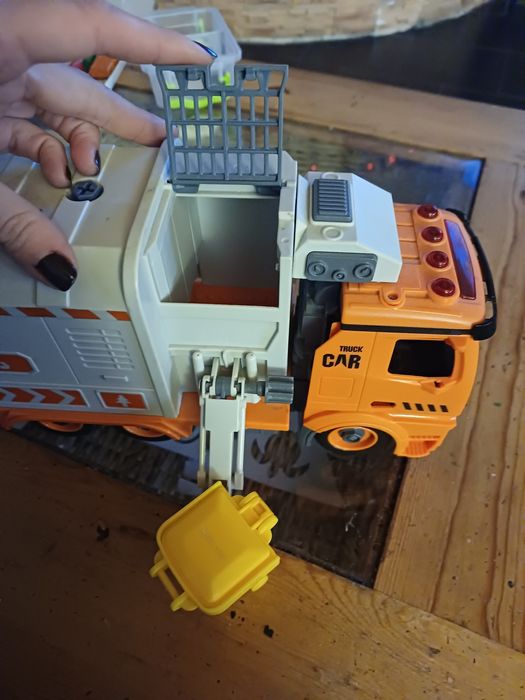 Сміттєвоз розбірний світло,звук,елементи лего