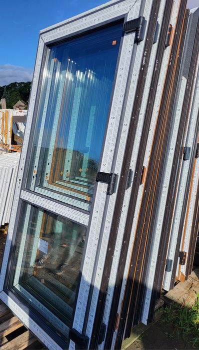 Drzwi zewnętrzne sklep biuro dom 100 x 210 złoty dąb