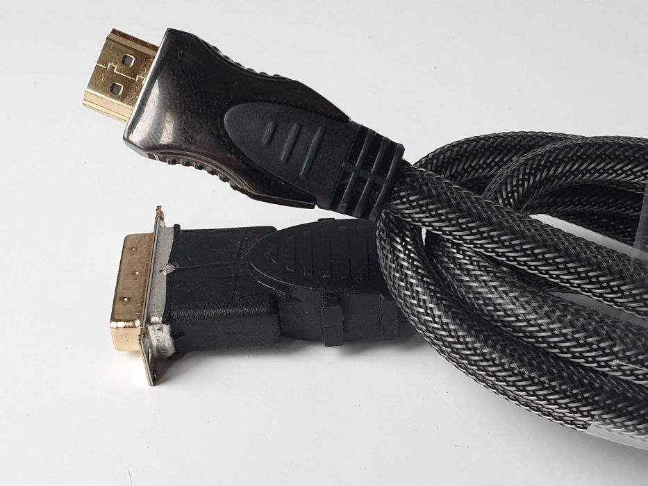 Кабель HDMI - DVI-D (24+1) 1.5 м  Premium Class плетений (позолочений)