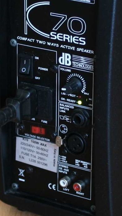 Wzmacniacz kolumna Aktywna dBTechnologies K70 głośnik RCA