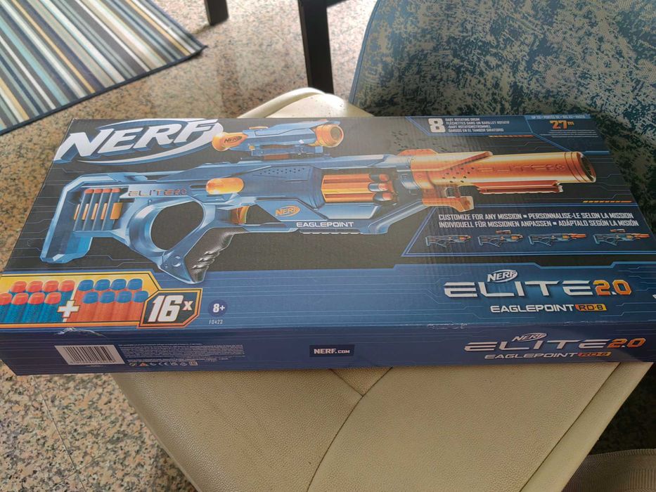 Nerf Elite 2.0 Eaglepoint RD-8 Hasbro com caixa