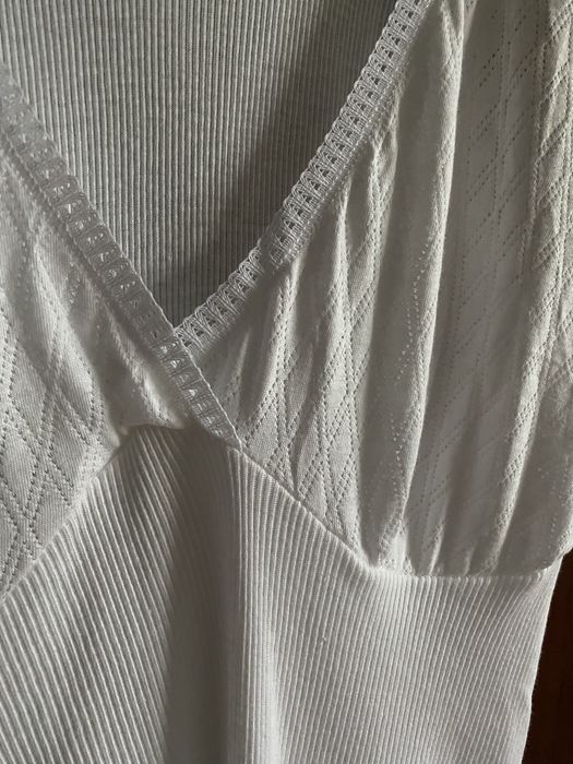 Майка жіноча біла напівпрозора