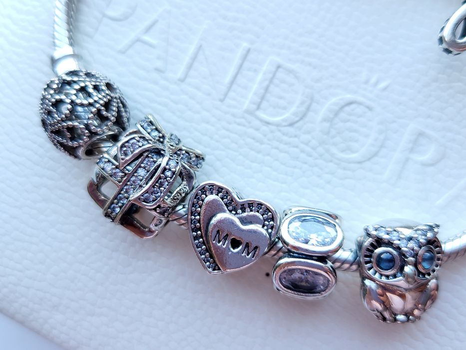 Pandora  каблучка  браслет  чарми