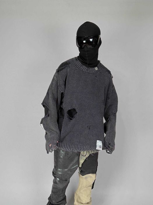 MAISON MIHARA YASUHIRO Distressed свитер свитшот Sweater светр кофта