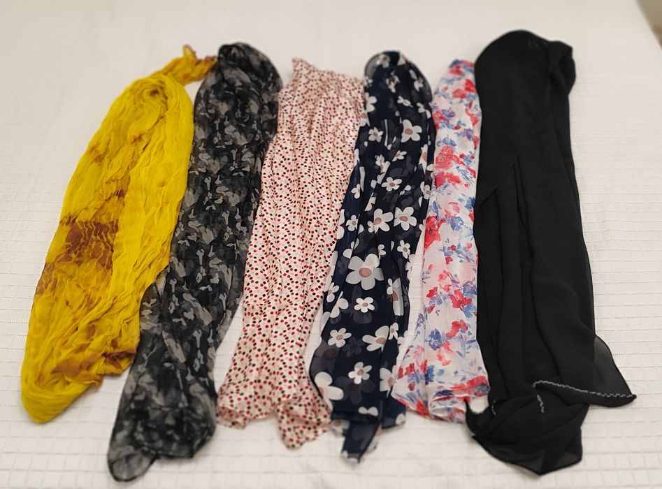 Apaszki i szaliki cienkie - 16 szt