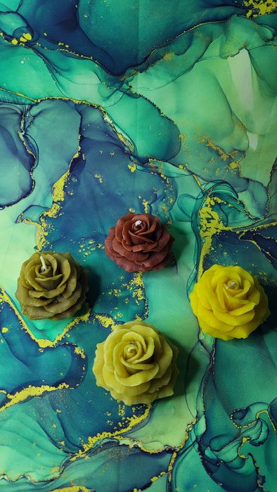 Новорічні Свічки з бджолиного воску