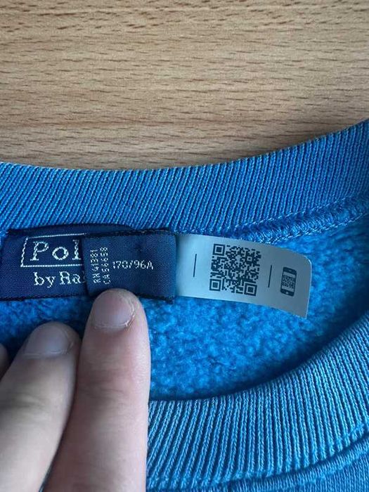 Polo Ralph Lauren Fleece Crewneck Pullover • Baby Blue • niska cena