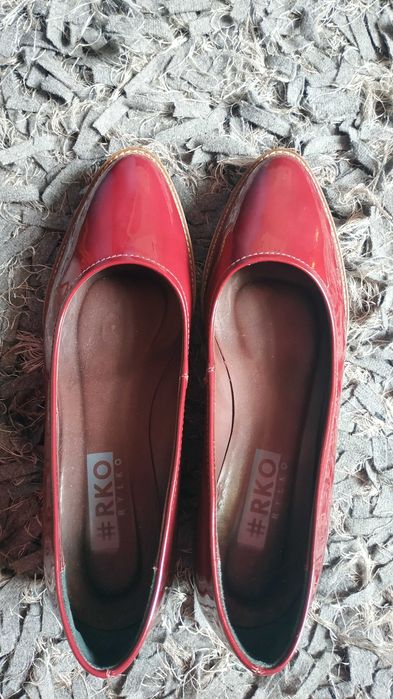 Buty Damskie Skóra Lakierowana Ryłko Relax Modne Platforma
