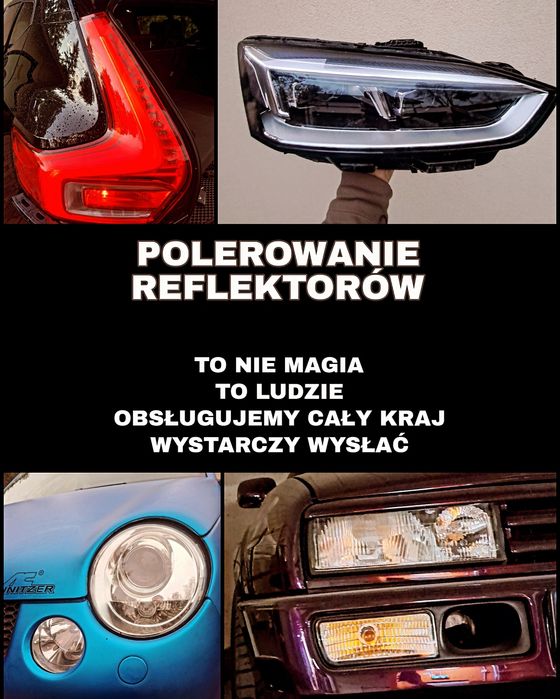 polerowanie lamp z dojazdem //regeneracja//mycie ultradźwiękowe