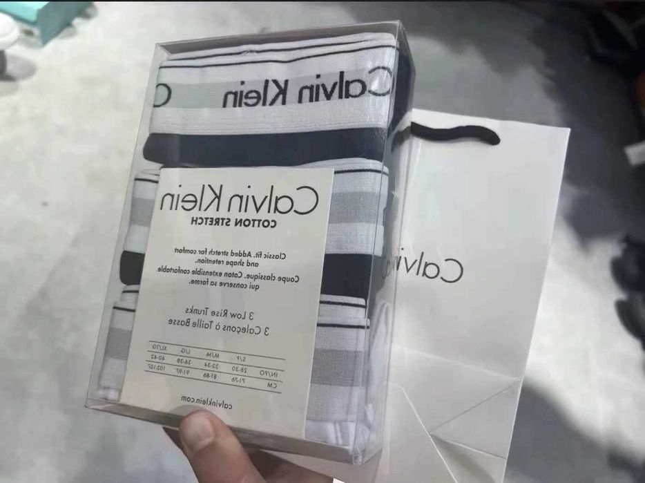 Zestaw bokserek CK – 3 sztuki, kolory: czarny, biały, szary