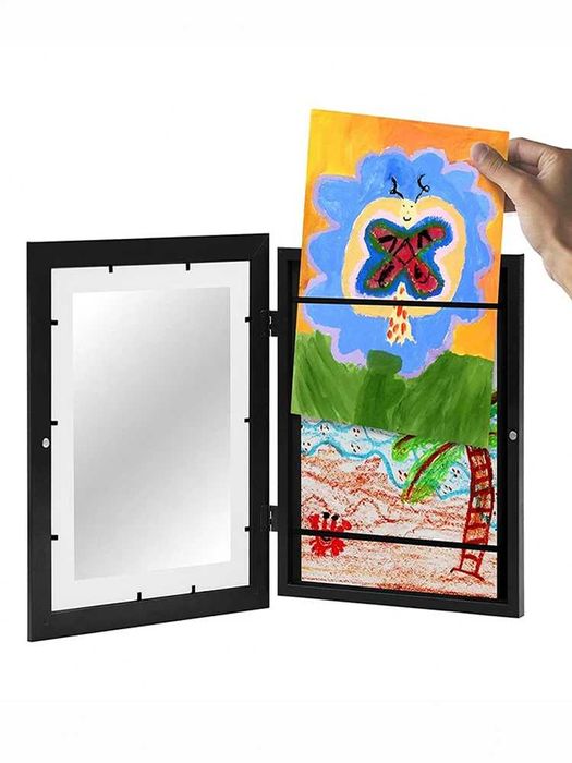 Quadro c/ moldura magnética p/ trabalhos infantis / arte / decoração