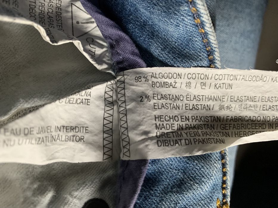 Calças de Ganga Super Skinny Pull & Bear, tamanho 40 / L