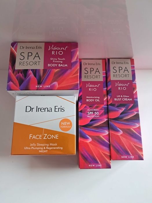 Dr Irena Eris Vibrant Rio Body Balm Body Oil Bust Cream Face Zone Mask