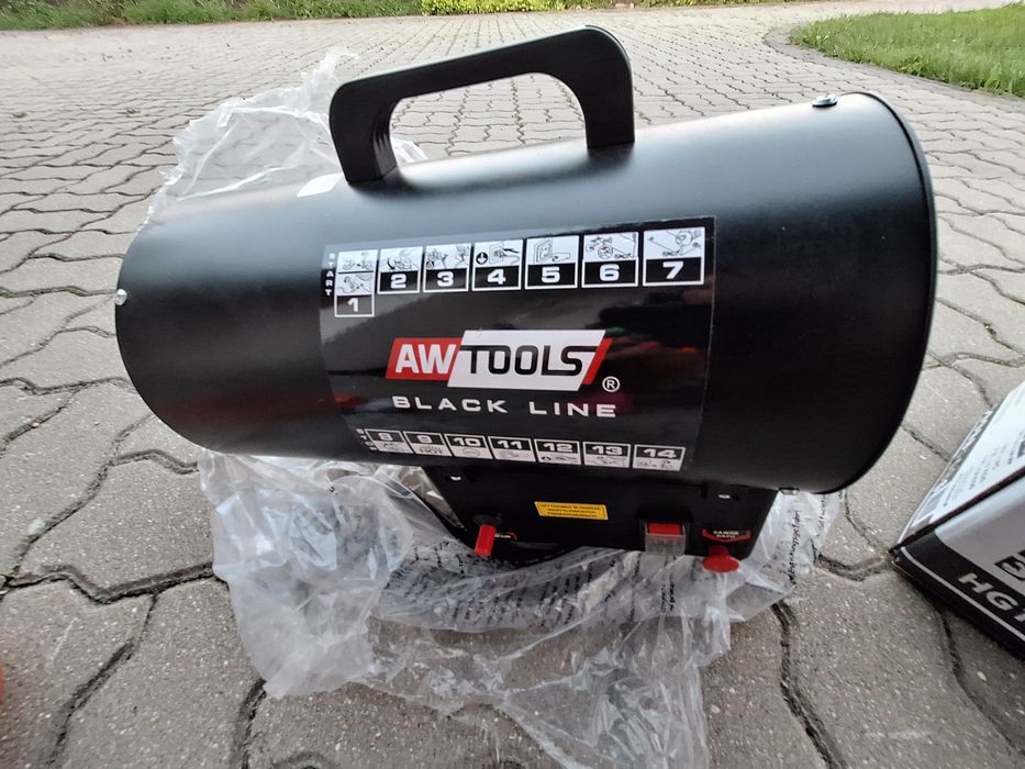 Nagrzewnica gazowa AWTOOLS 15kW HG15 | STAN IDEALNY – Kompletny Zestaw!